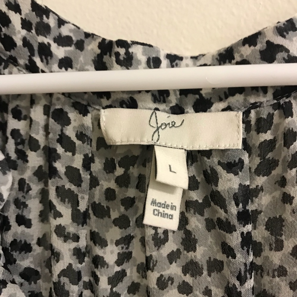 Joie Molly Dress Grey Polka Dot